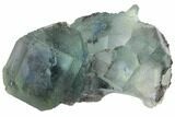 Blue-Green Fluorite Crystal Cluster - China #132738-1